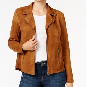 Suede Moto Jacket